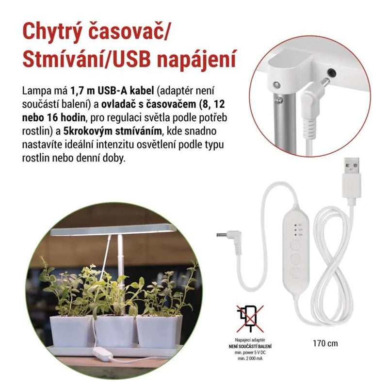 Lampa pěstební EMOS Z7904 Grow 7W