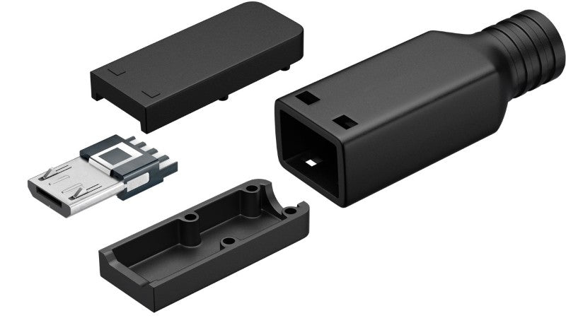 Konektor microUSB pro pájecí montáž GOOBAY 80172