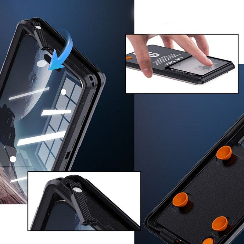 Pouzdro vodotěsné SHELLBOX AIRBOX 6.1 pro iPhone Black