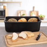 Chlebník ORION Black 40x23x13cm