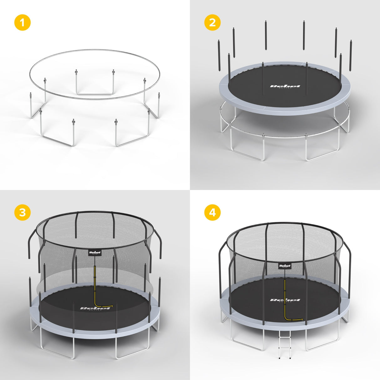 Trampolína REBEL RBA-8001 244cm