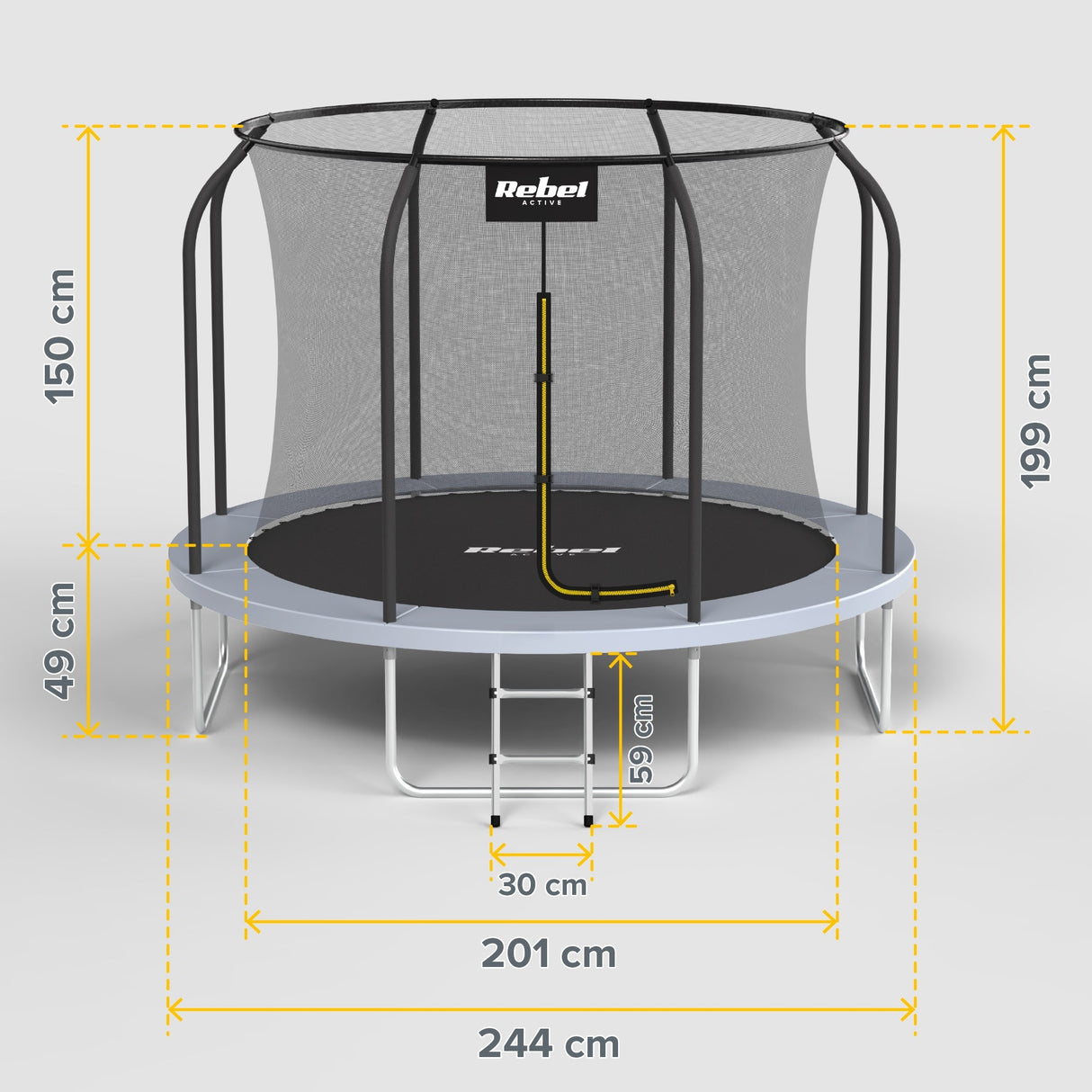 Trampolína REBEL RBA-8001 244cm