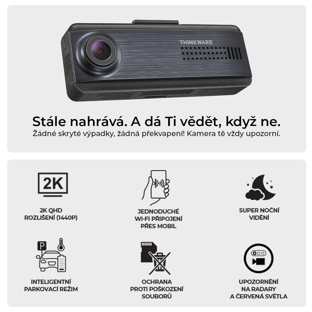 Kamera do auta THINKWARE Q200 2CH WiFi