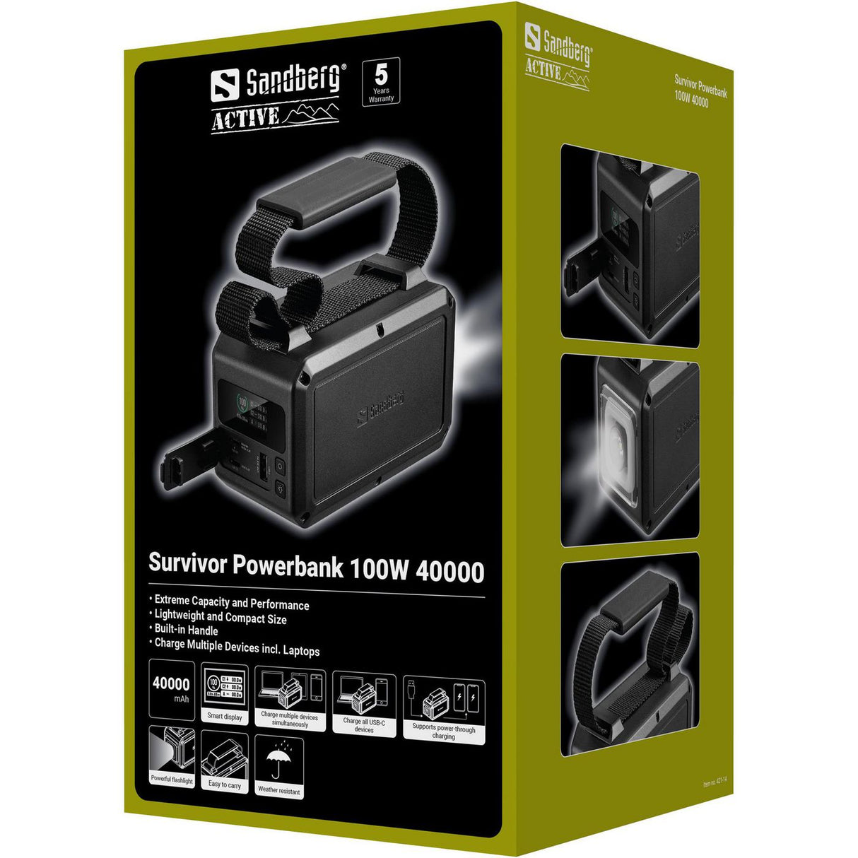 Powerbank SANDBERG Survivor 100W 40000