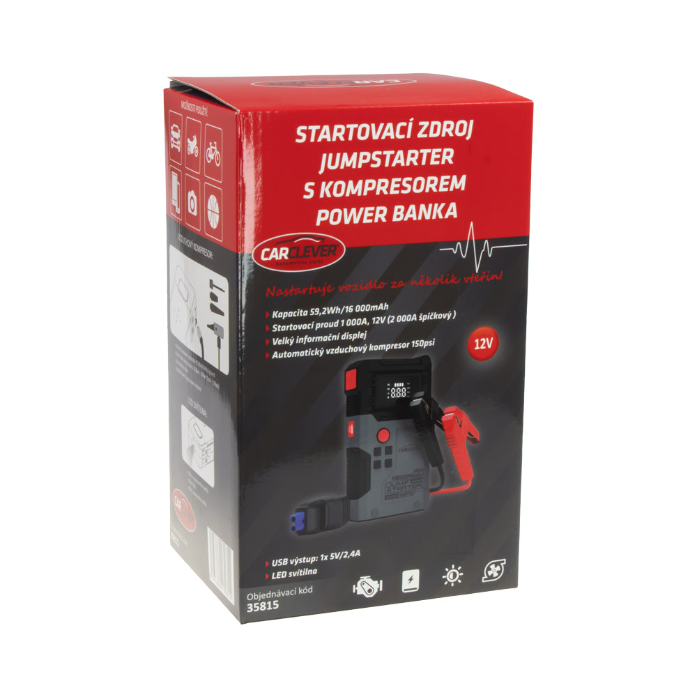 Jump Starter CARCLEVER 35815 PROFI