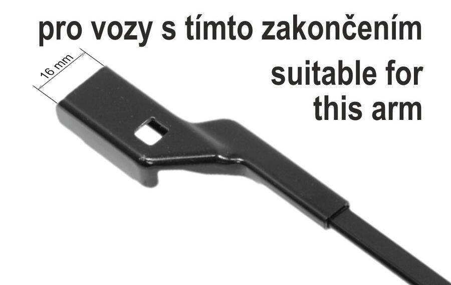 Ploché stěrače COMPASS FLAT SET 610+530mm GREEN Kodiaq