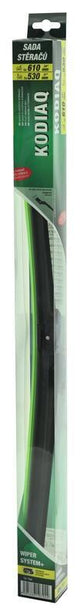Ploché stěrače COMPASS FLAT SET 610+530mm GREEN Kodiaq