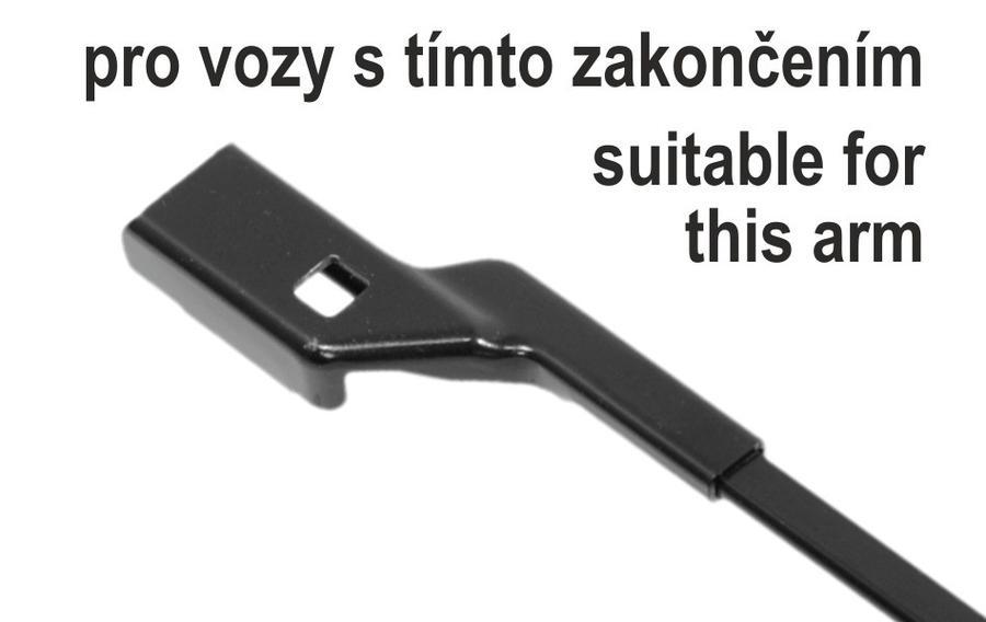 Ploché stěrače COMPASS FLAT SET 530+530mm GREEN FAB II