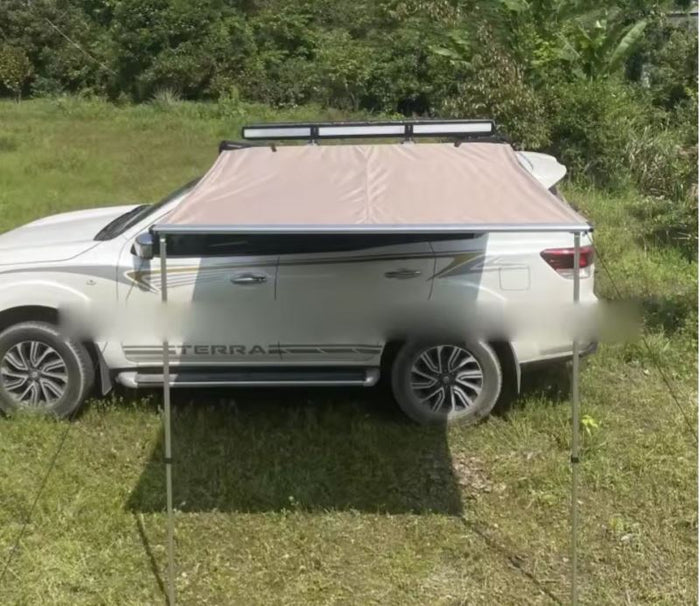 Markýza na auto boční černá/písková 2x3m