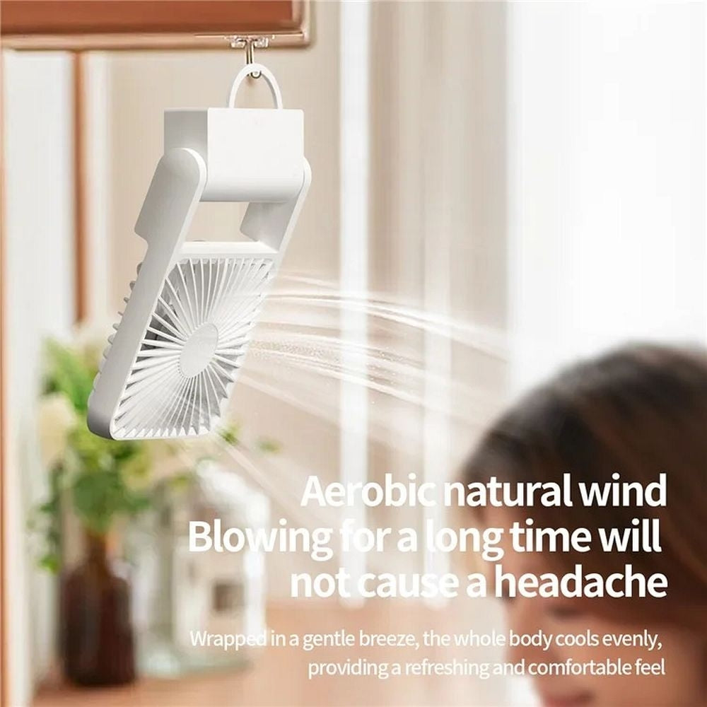 Mini přenosný ventilátor HOCO HX123 bílý