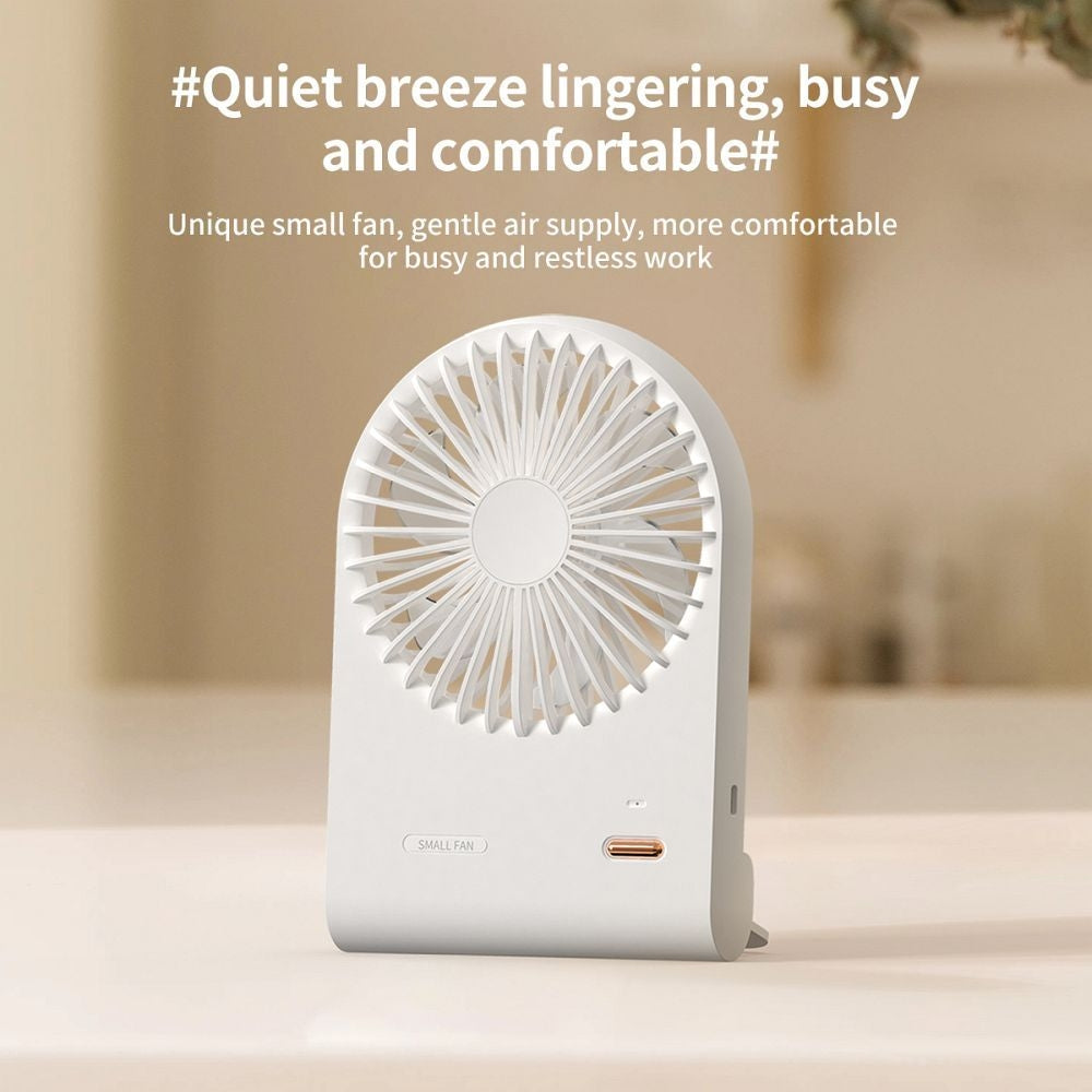 Mini přenosný ventilátor HOCO HX125 bílý