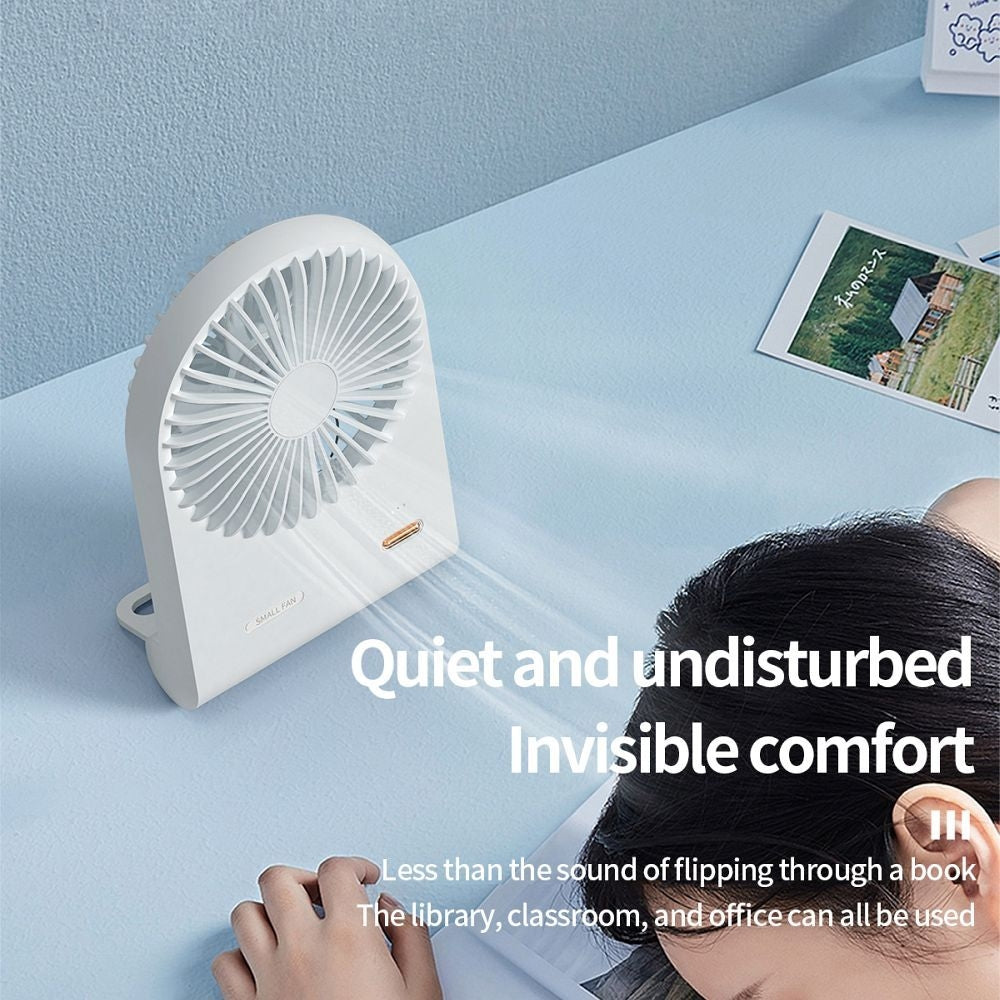 Mini přenosný ventilátor HOCO HX125 bílý