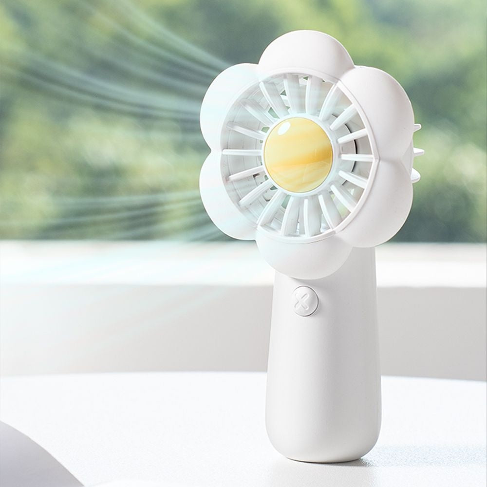 Mini ruční ventilátor LLD-F83F bílý