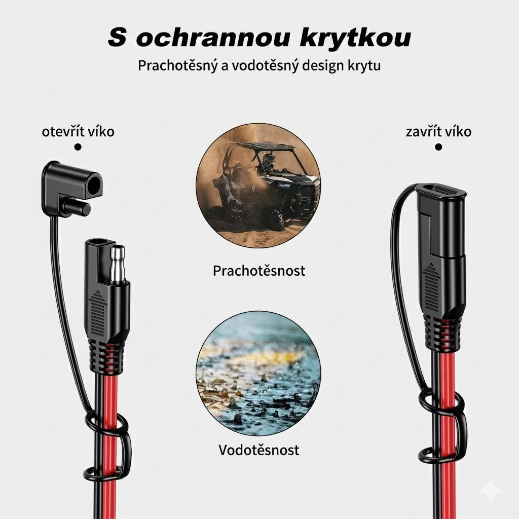 Kabel prodlužovací SAE - SAE k nabíječkám 359854 4m