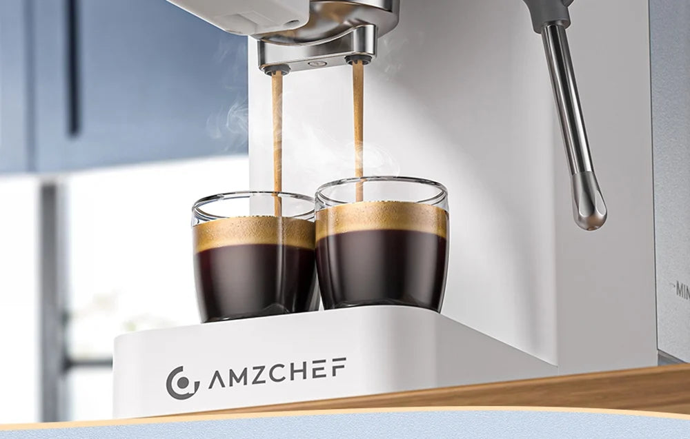 Pákový kávovar AMZCHEF CE-EM3131-WT bílý