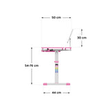 Ergonomický stůl MARK ADLER Study 3.0 Pink 66 cm