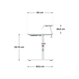 Ergonomický stůl MARK ADLER Study 3.7 šedý 90 cm