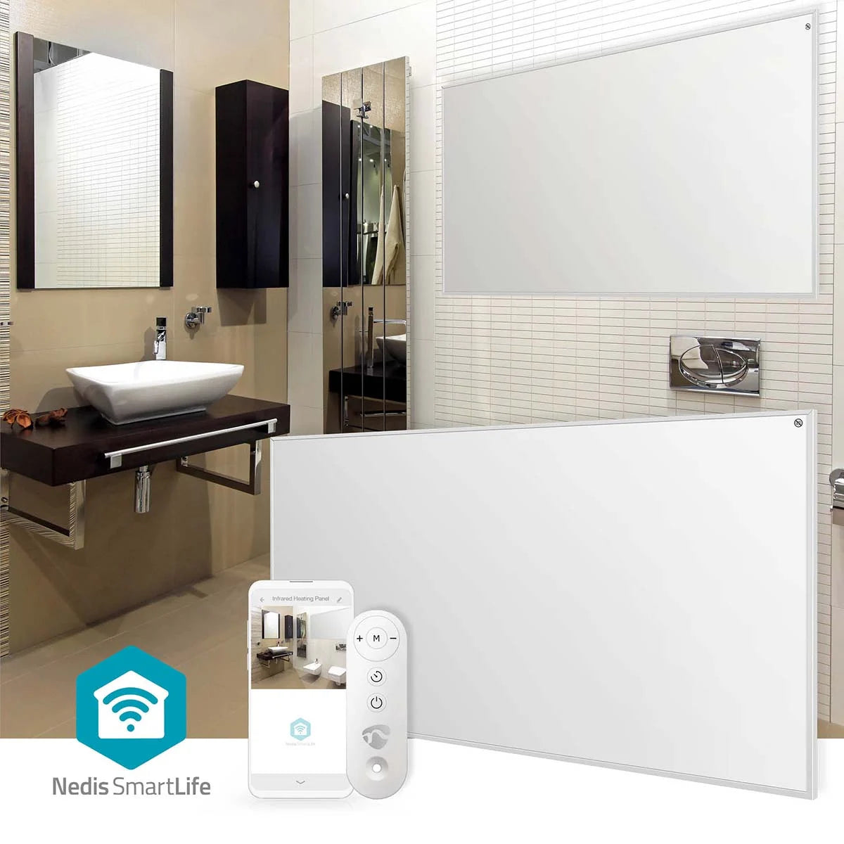 Smart Infračervený topný panel NEDIS HTIP700WTW