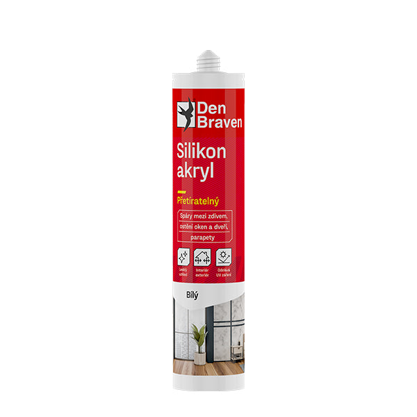 Silikon akryl DEN BRAVEN transparentní 280ml