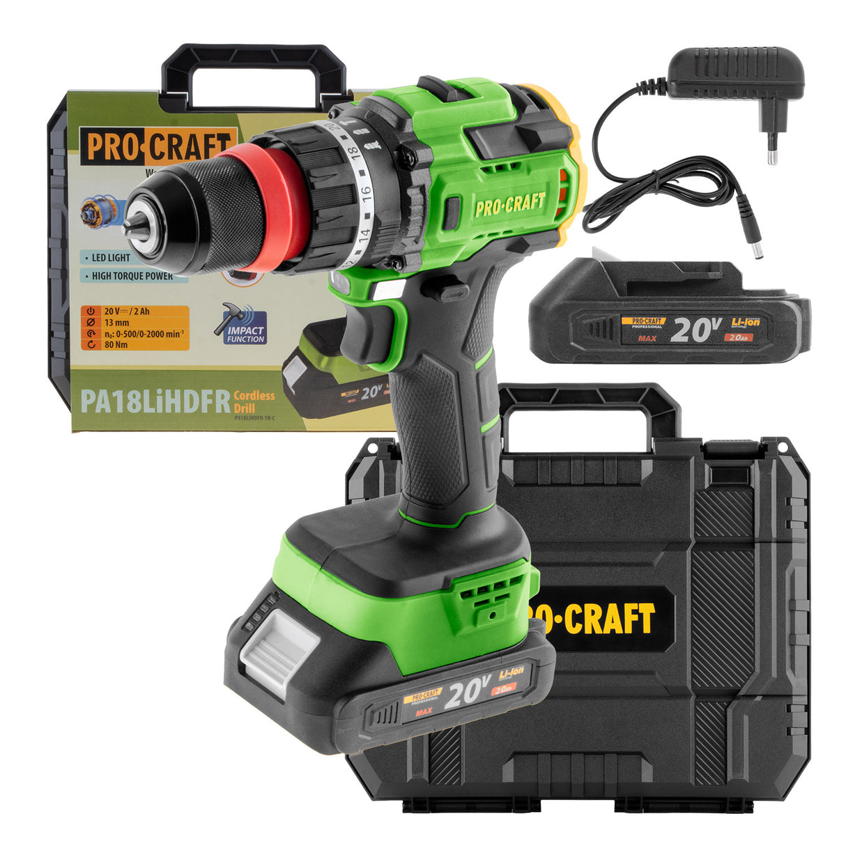 Šroubovák AKU PROCRAFT PA18LiH DFR