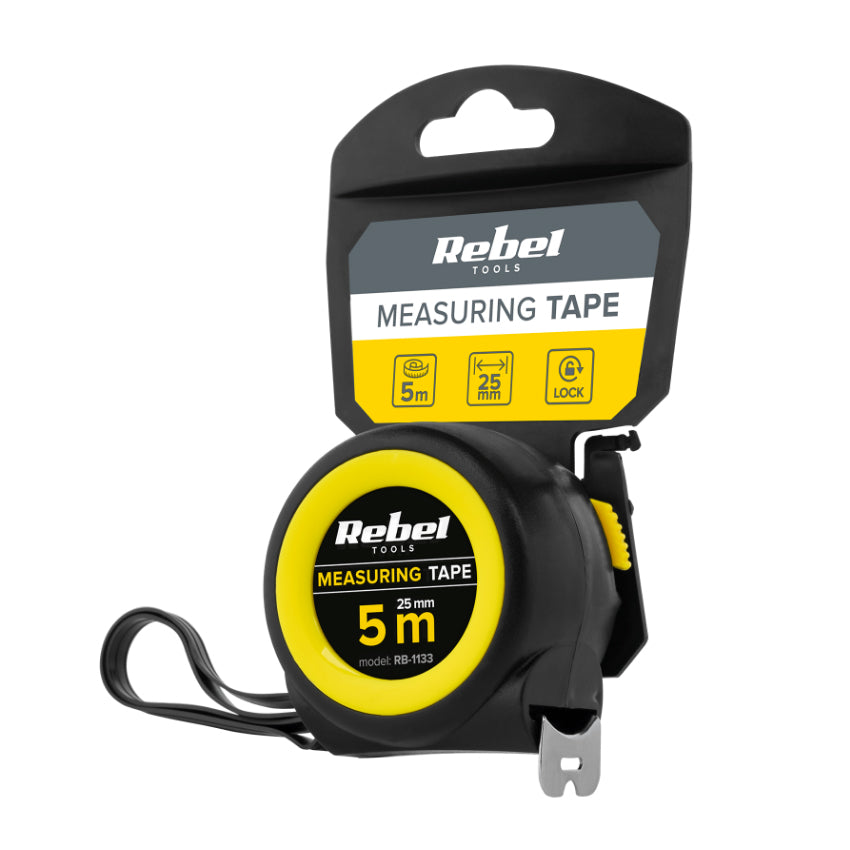 Metr svinovací 5m REBEL RB-1133 25mm