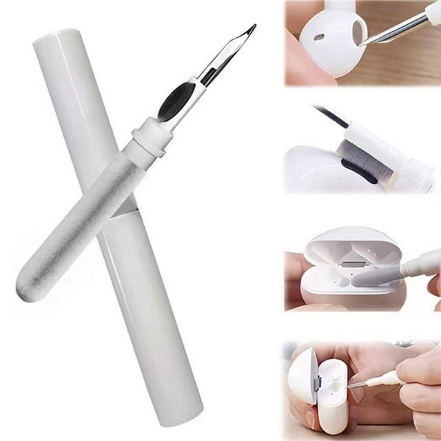 Čistící pero pro sluchátka AirPods 3v1 White