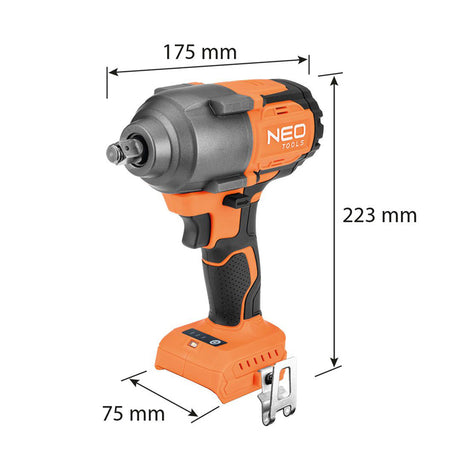 Utahovák rázový NEO TOOLS 04-608 bez akumulátoru