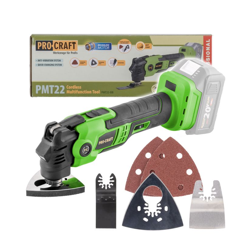 Bruska oscilační AKU PROCRAFT PMT22bb bez akumulátoru