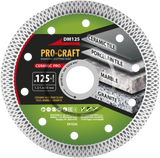 Kotouč řezný diamantový 125mm PROCRAFT DM125 Ceramic PRO