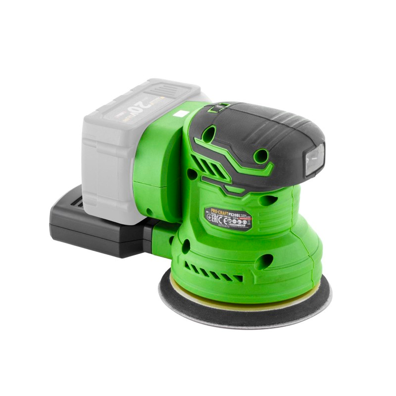 Bruska excentrická PROCRAFT PX20BLbb bez akumulátoru