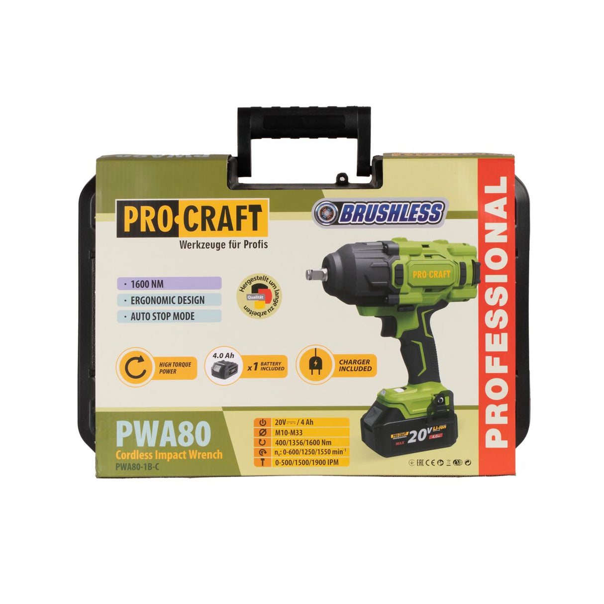 Utahovák rázový AKU PROCRAFT PWA80 1b