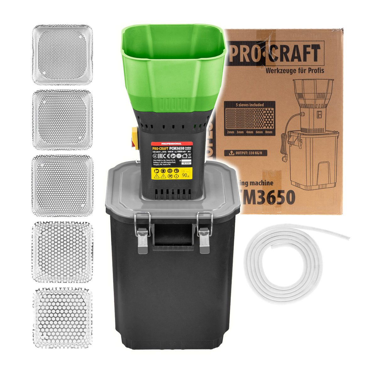 Elektrický šrotovník na obilí PROCRAFT PCM3650