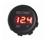Panelové měřidlo DV34530 voltmetr 6-30V červený