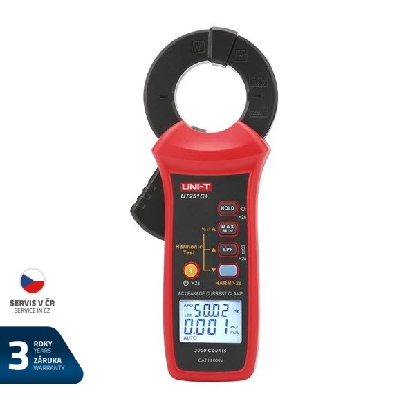 Měřicí klěště na unikajicí proudy UNI-T UT251C+