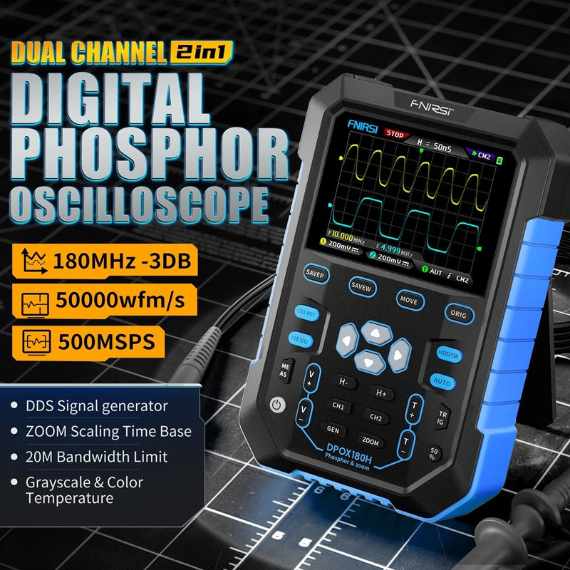 Osciloskop a generátor signálu FNIRSI DPOX180H