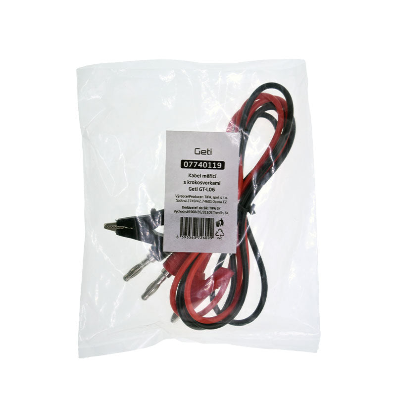 Kabel měřicí s krokosvorkami GETI GT-L06
