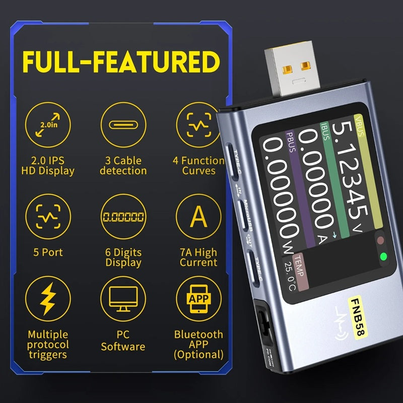 USB tester FNIRSI FNB58