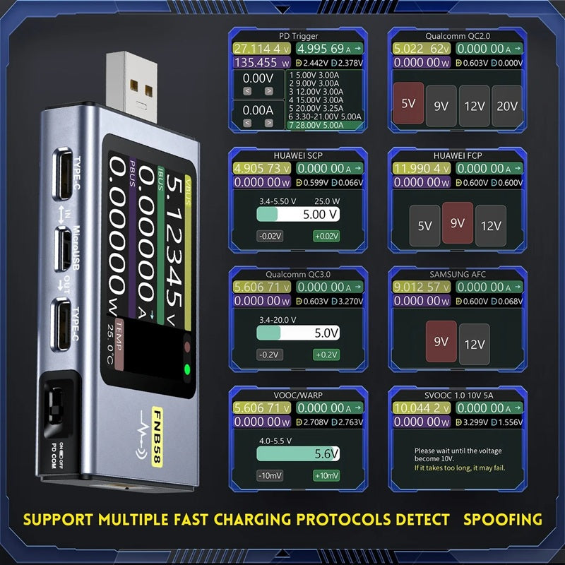 USB tester FNIRSI FNB58
