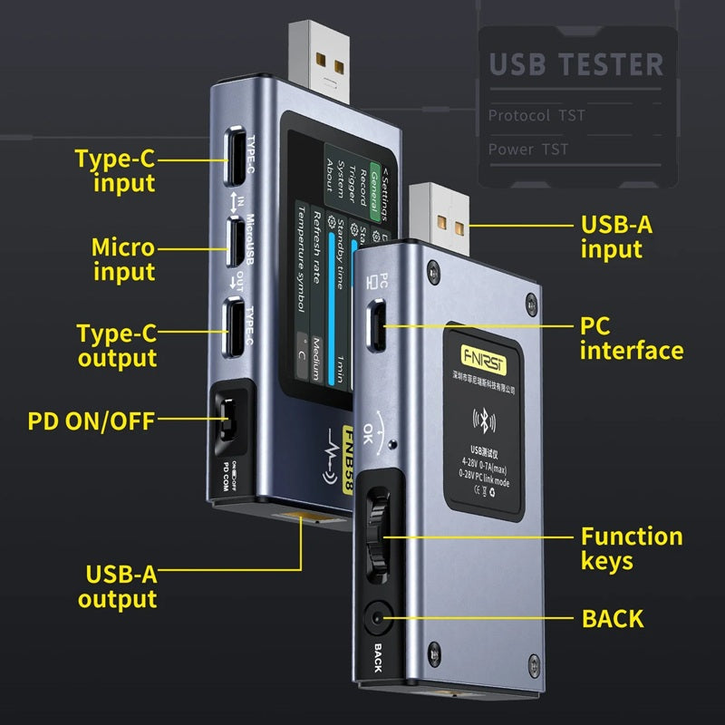 USB tester FNIRSI FNB58