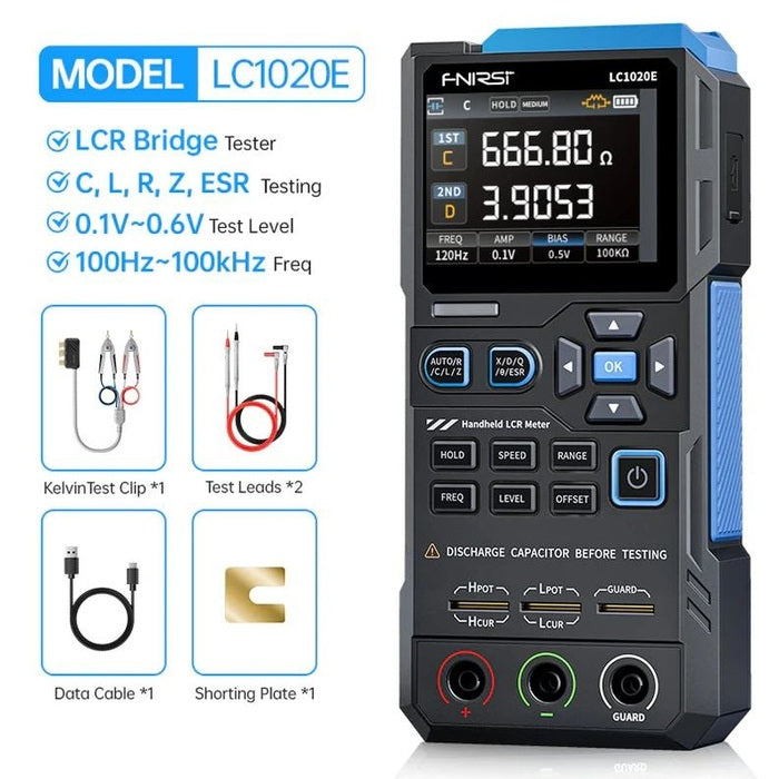 LCR metr a tester součástek FNIRSI LC1020E