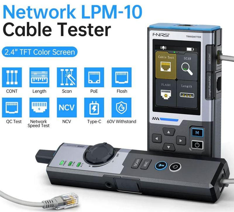 Tester kabelů FNIRSI LPM10A