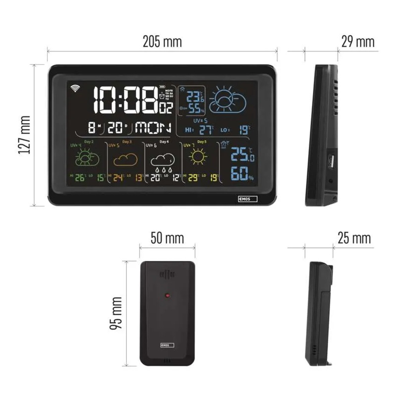 GoSmart meteostanice EMOS E8610 s WiFi