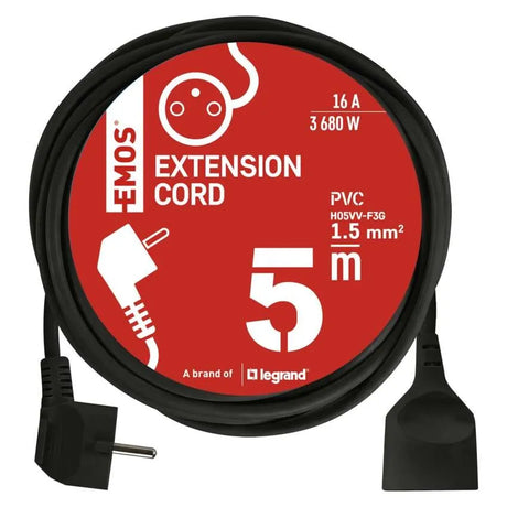 Prodlužovací kabel 1 zásuvka EMOS PC0115R 5m