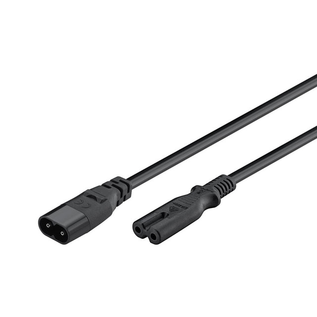 Kabel prodlužovací C7/C8 GOOBAY 97201 2m Black