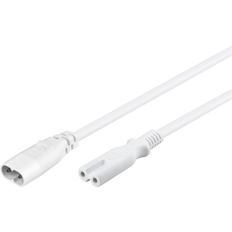 Kabel prodlužovací C7/C8 GOOBAY 97200 2m White