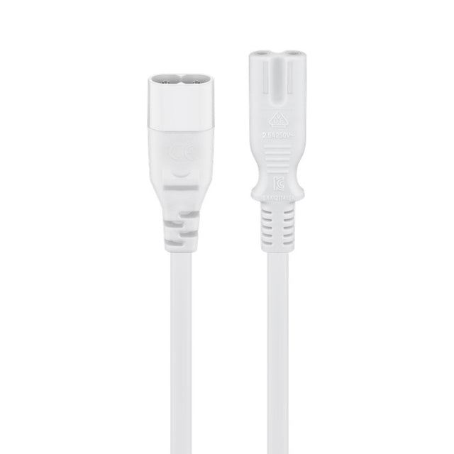 Kabel prodlužovací C7/C8 GOOBAY 97200 2m White