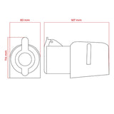 Zásuvka DPM 4p 32A 400V IP44 WS-GS-4-32A