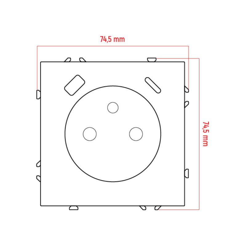 Zásuvka DPM MOXY MOX1036W bílá