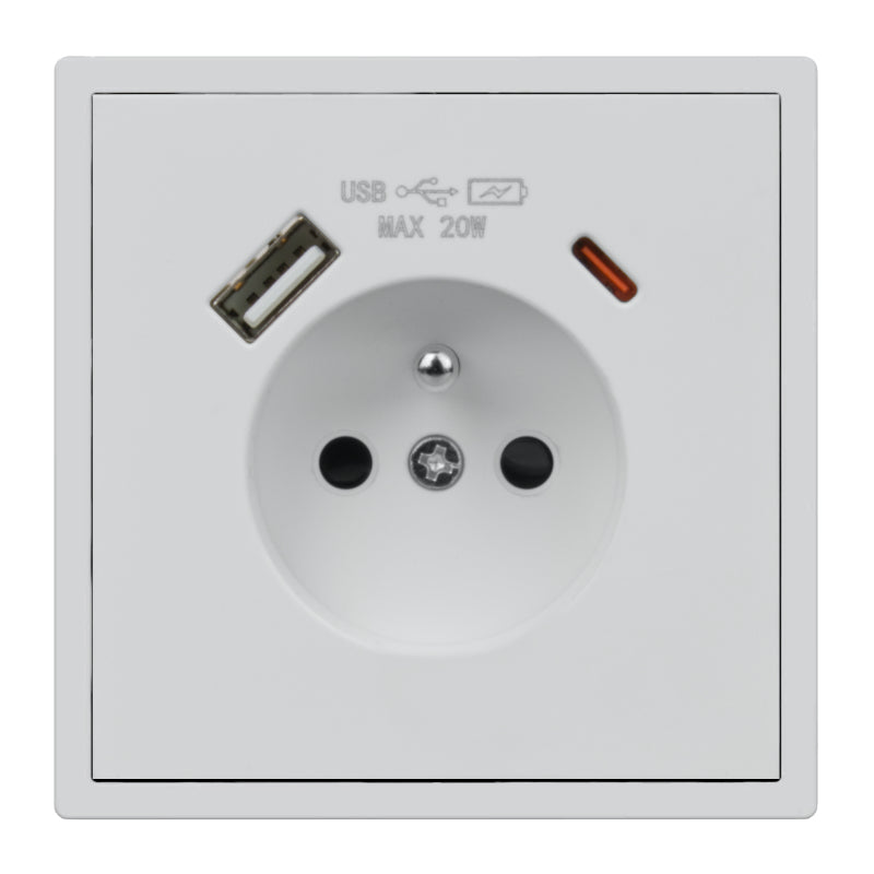Zásuvka DPM MOXY MOX1036W bílá