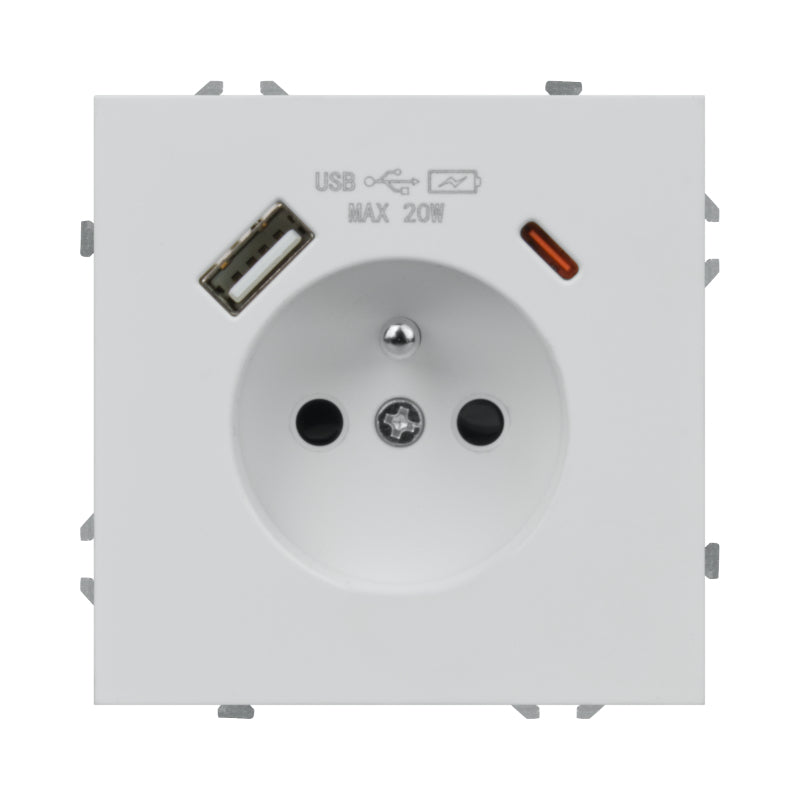 Zásuvka DPM MOXY MOX1036W bílá